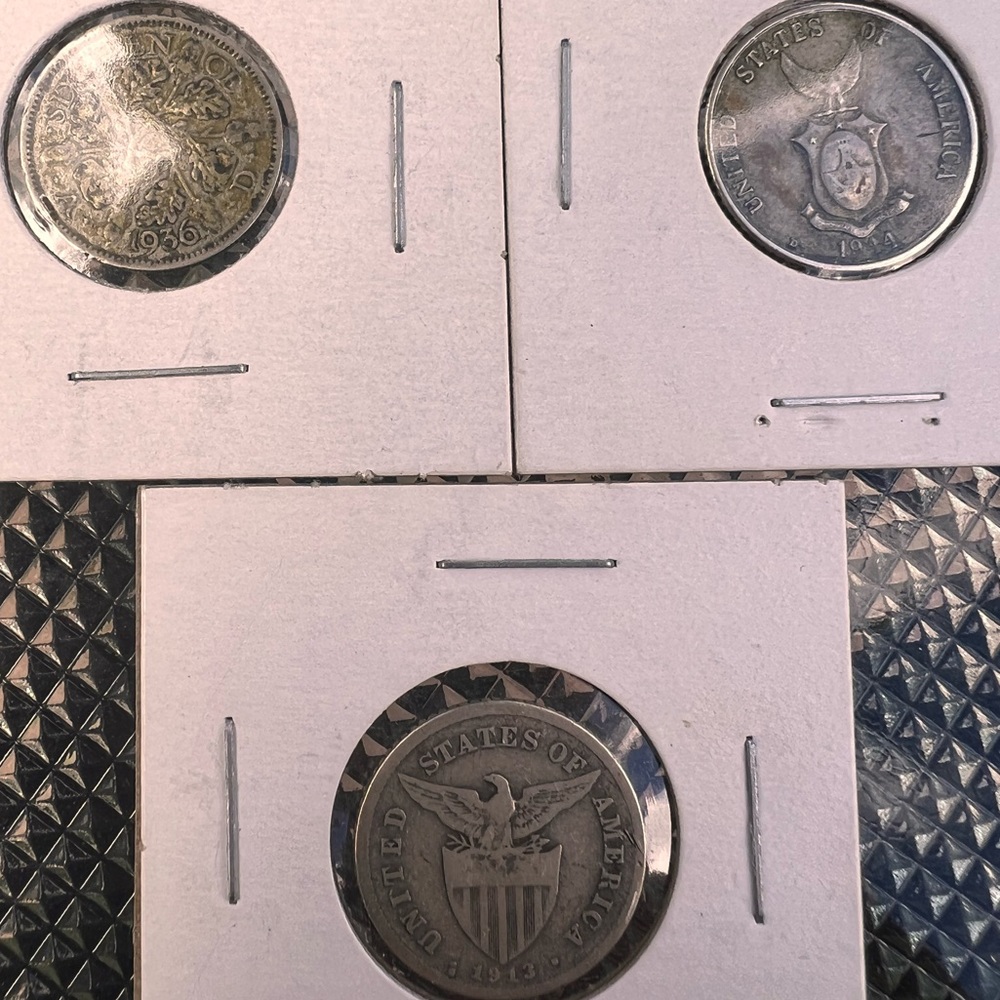 Lot of 3 Silver World Coins